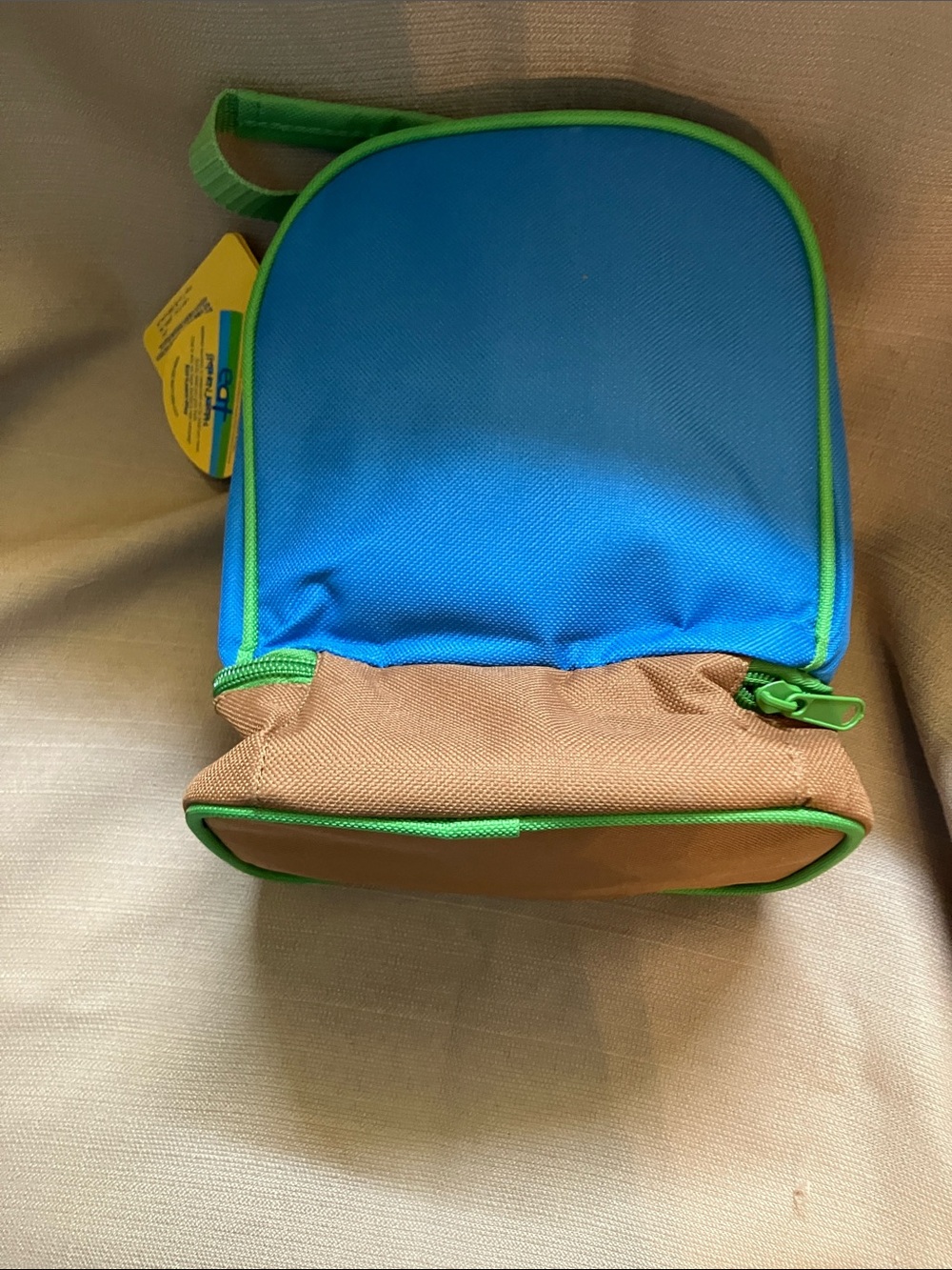 Stephen Joseph Blue Puppy Kids Lunch Bag with Green Trim - Picture 3 of 4